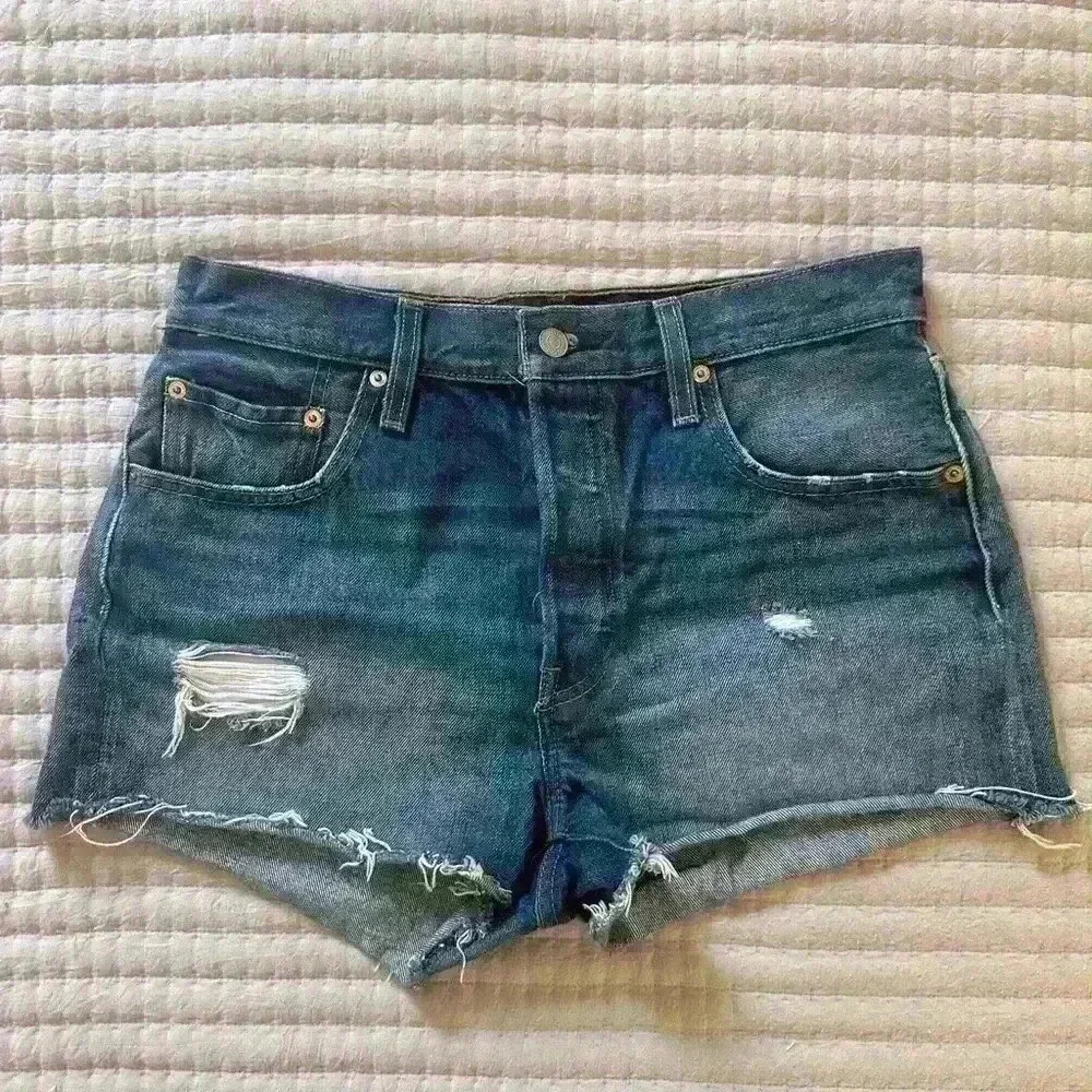 Women’s Levi’s 501 Button Fly Denim Cutoff Shorts - Size 29